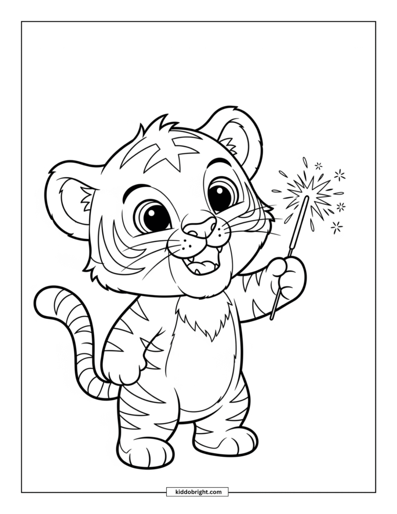 Tiger coloring pages for kids free download