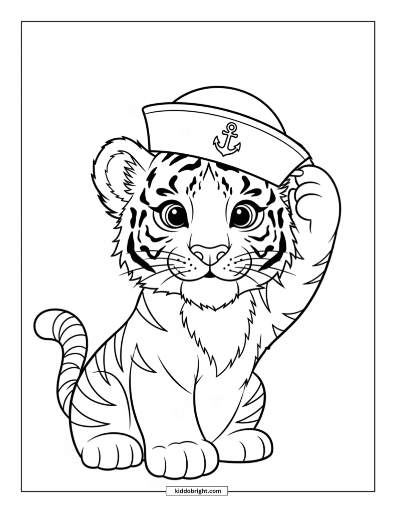 Tiger coloring pages for kids free download