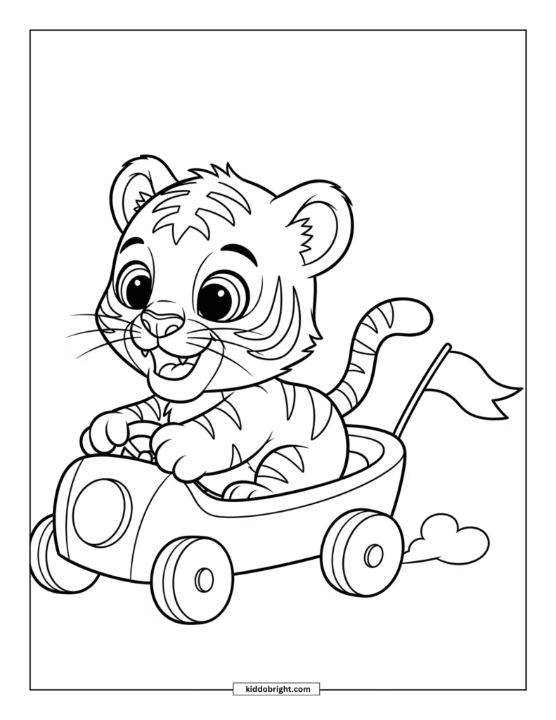 Tiger coloring pages for kids free download