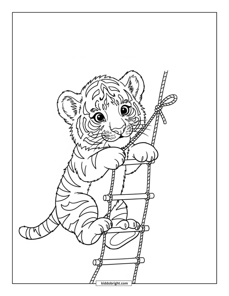 Tiger coloring pages for kids free download