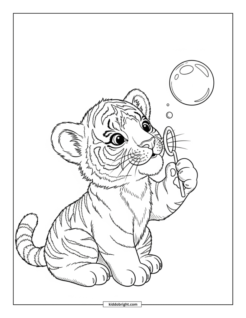 Tiger coloring pages for kids free download