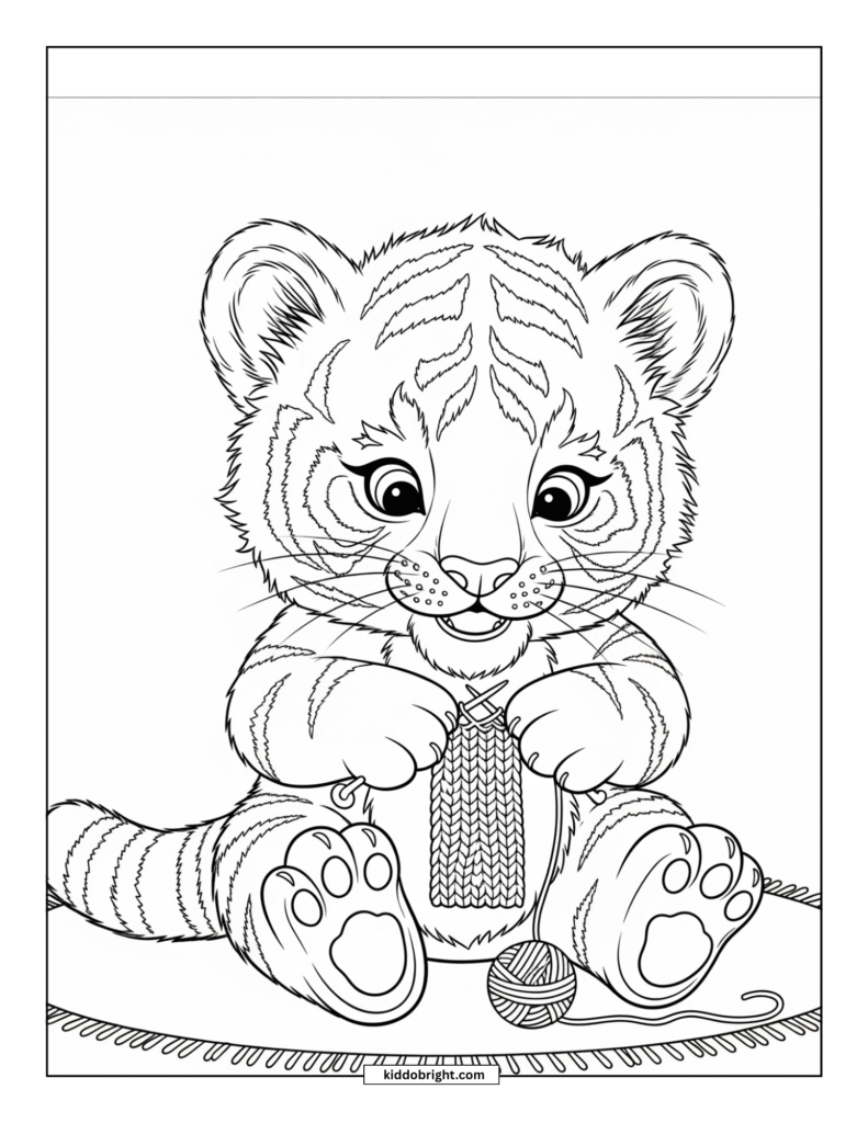 Tiger coloring pages for kids free download
