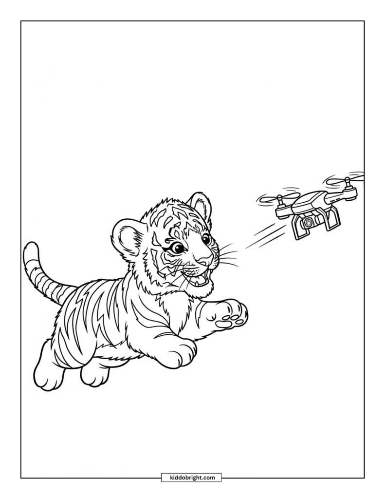 Tiger coloring pages for kids free download