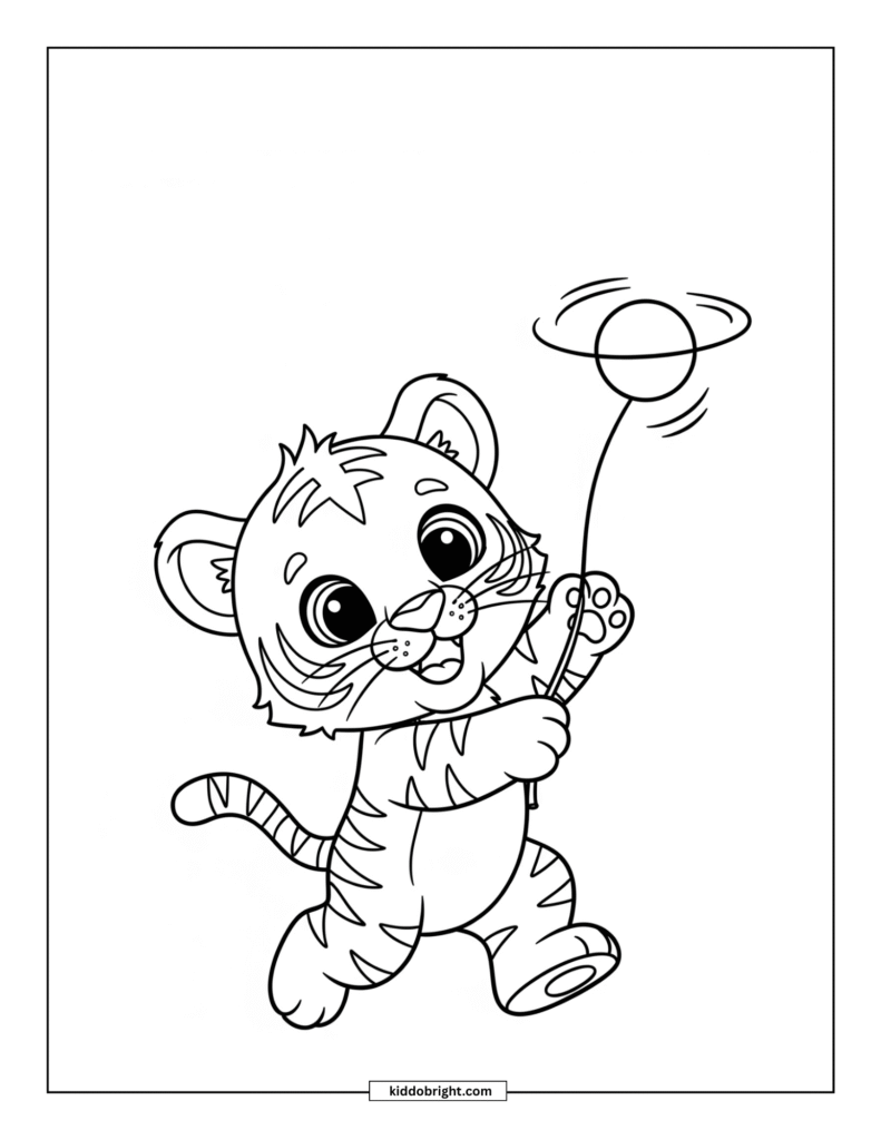 Tiger coloring pages for kids free download