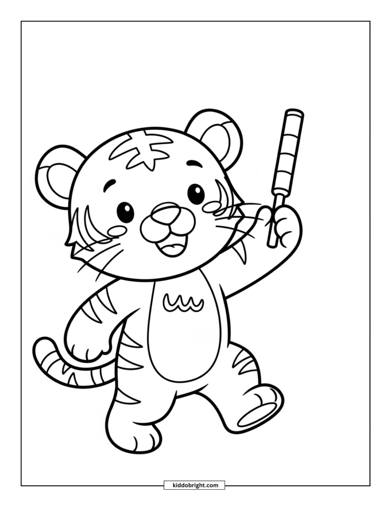 Tiger coloring pages for kids free download