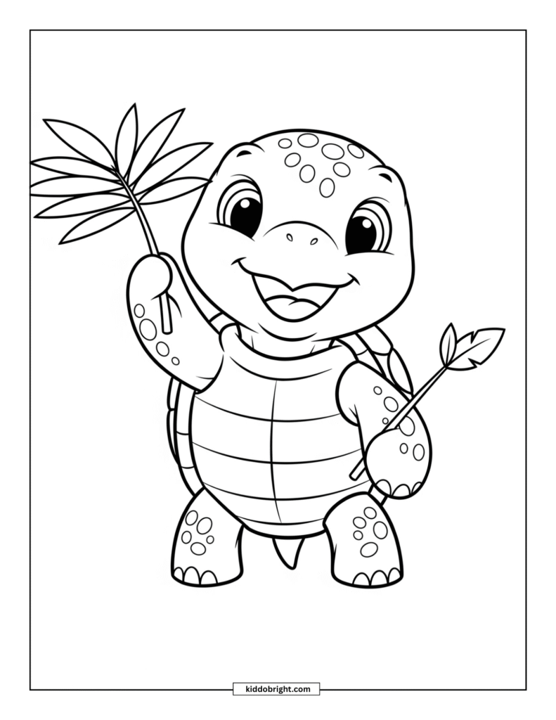 Turtle coloring pages for kids free download
