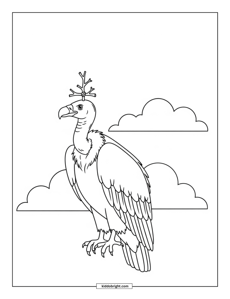 Vulture coloring pages for kids free download