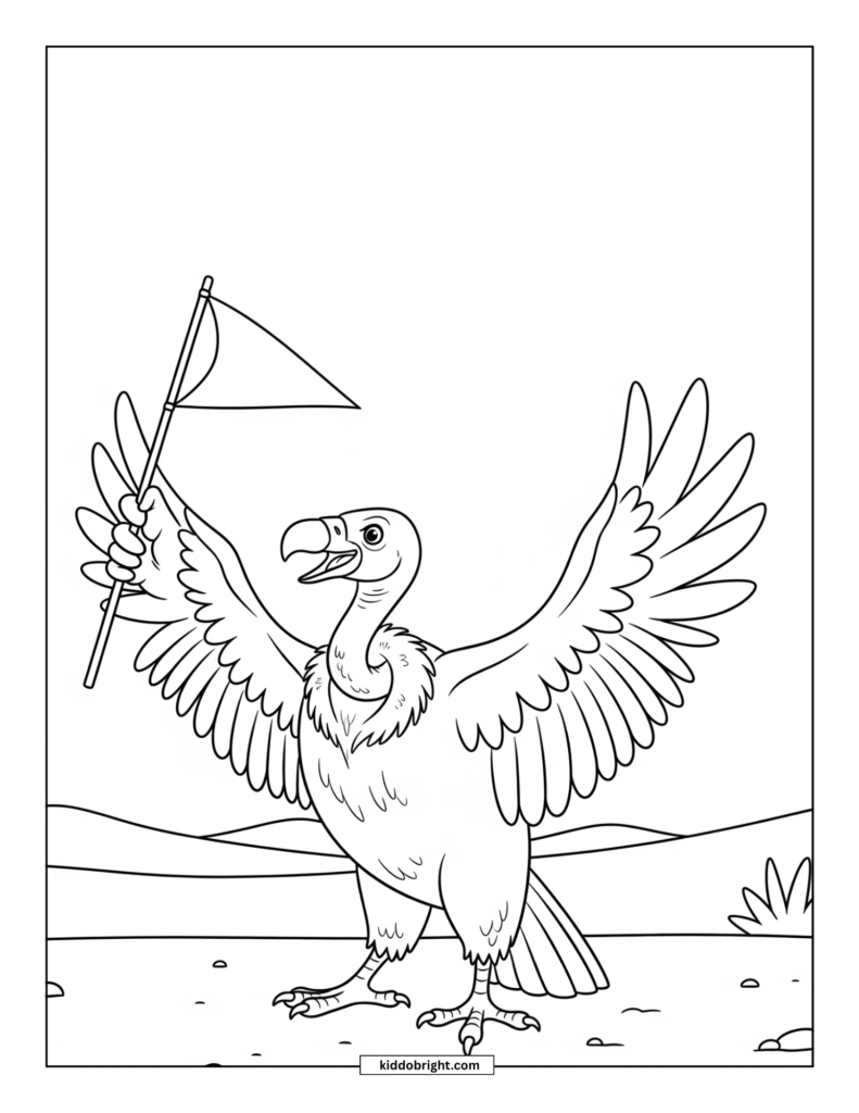 Vulture coloring pages for kids free download