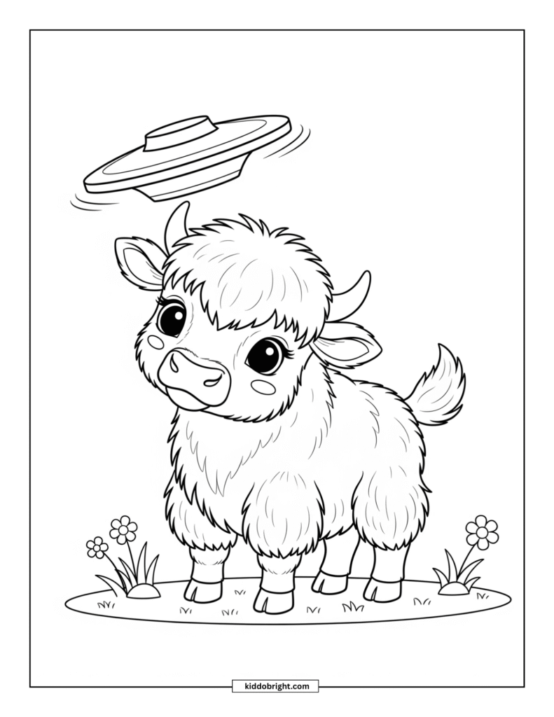 Yak coloring pages for kids free download