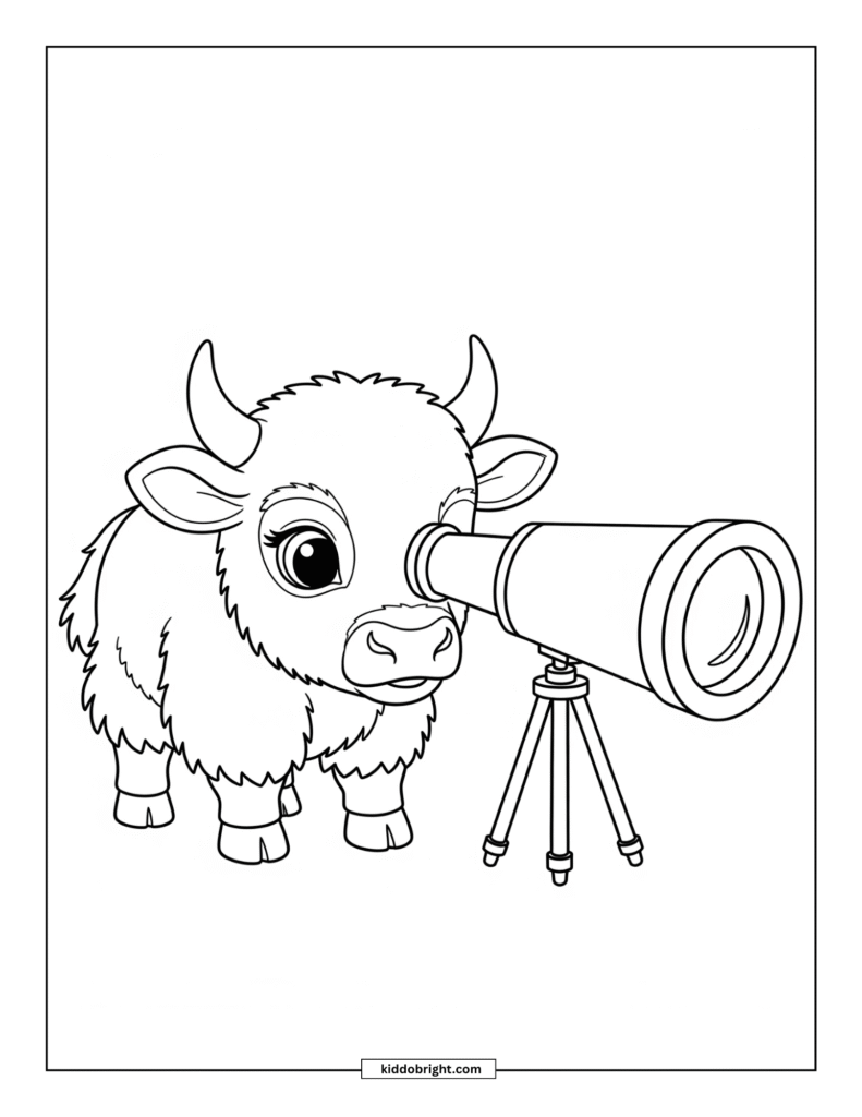 Yak coloring pages for kids free download