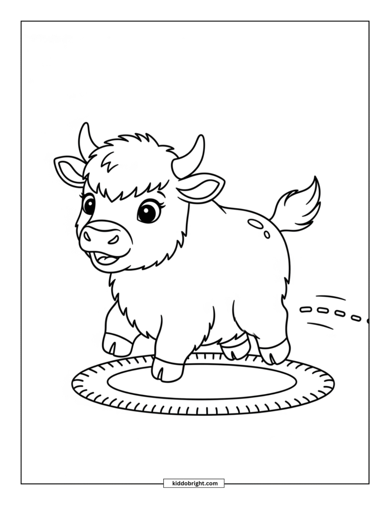 Yak coloring pages for kids free download