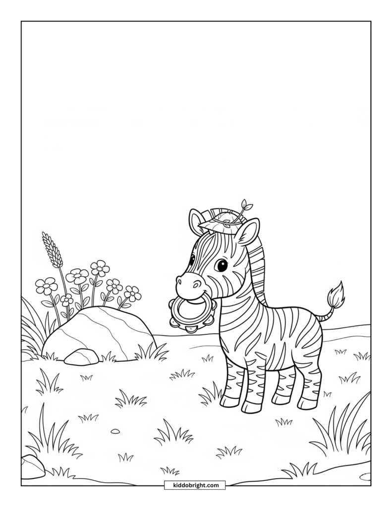 Zebra coloring pages for kids free download