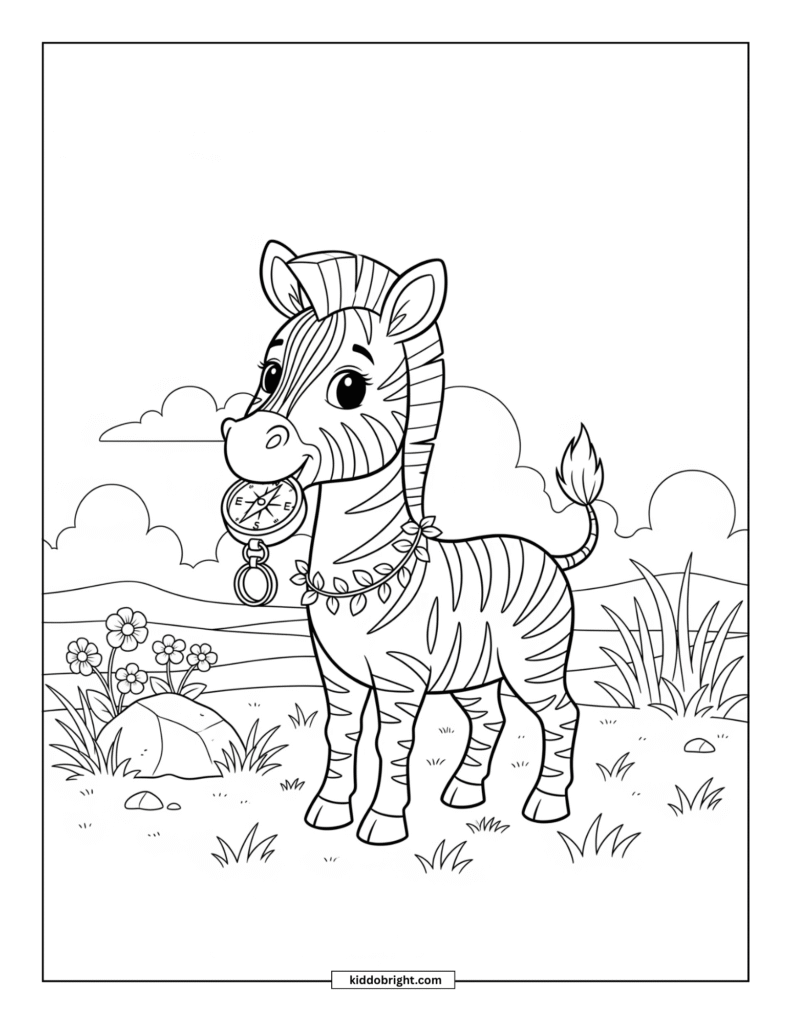 Zebra coloring pages for kids free download