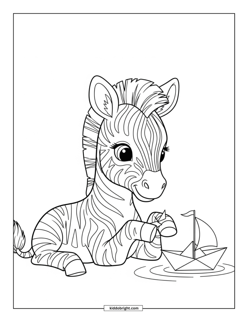 Zebra coloring pages for kids free download