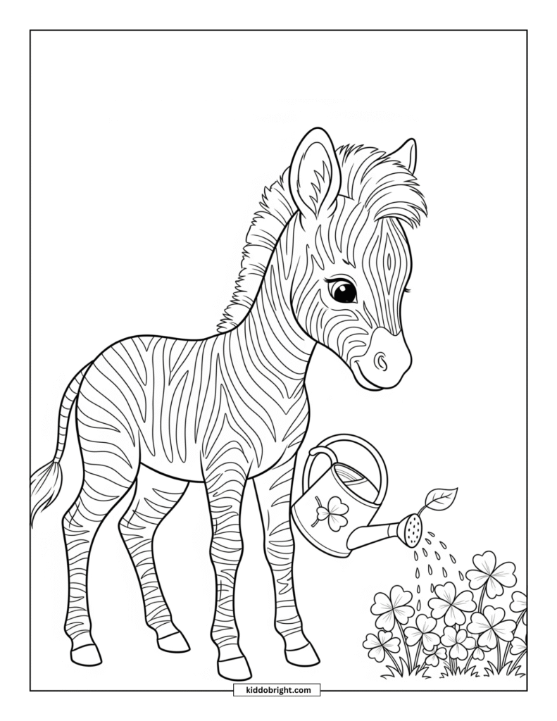 Zebra coloring pages for kids free download