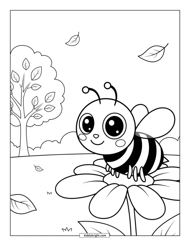 bee coloring pages free download