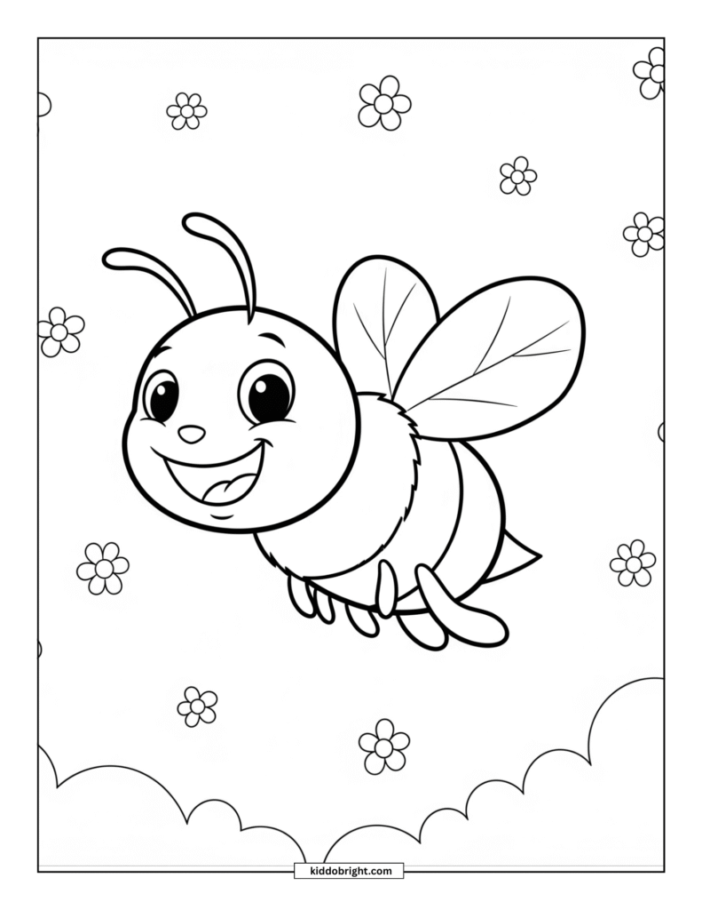 bee coloring pages free download
