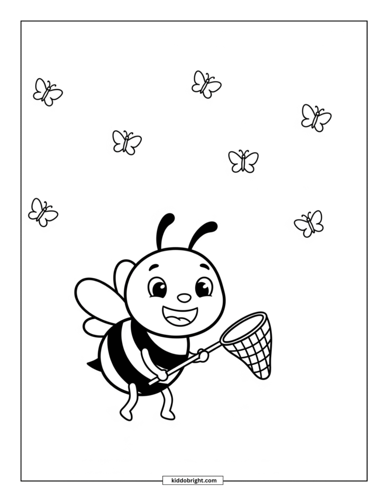 bee coloring pages free download