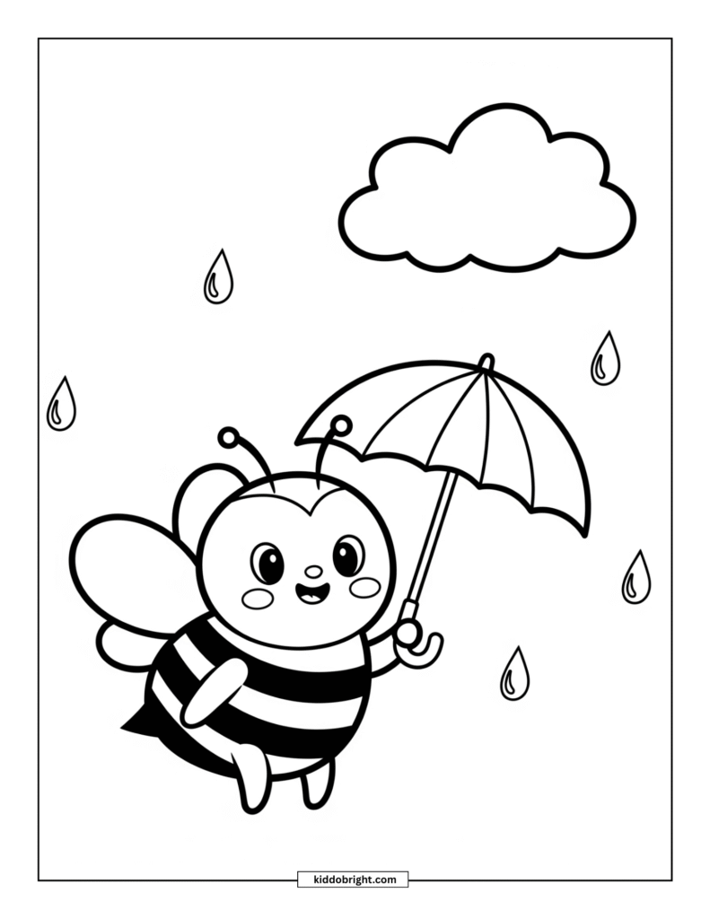 bee coloring pages free download