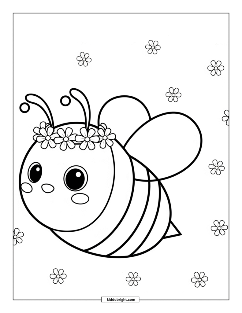 bee coloring pages free download