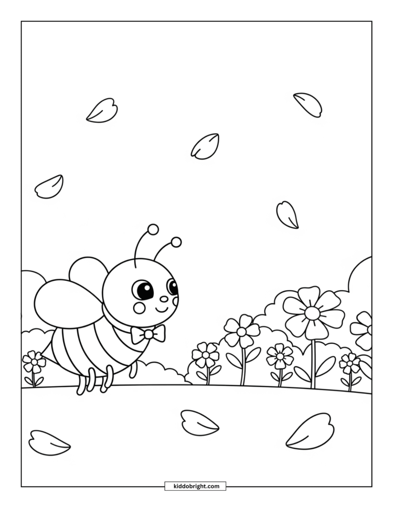 bee coloring pages free download