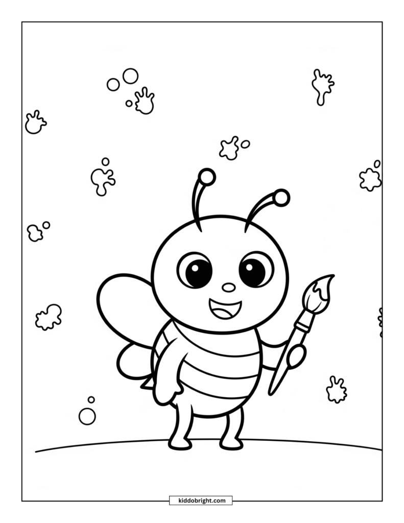 bee coloring pages free download