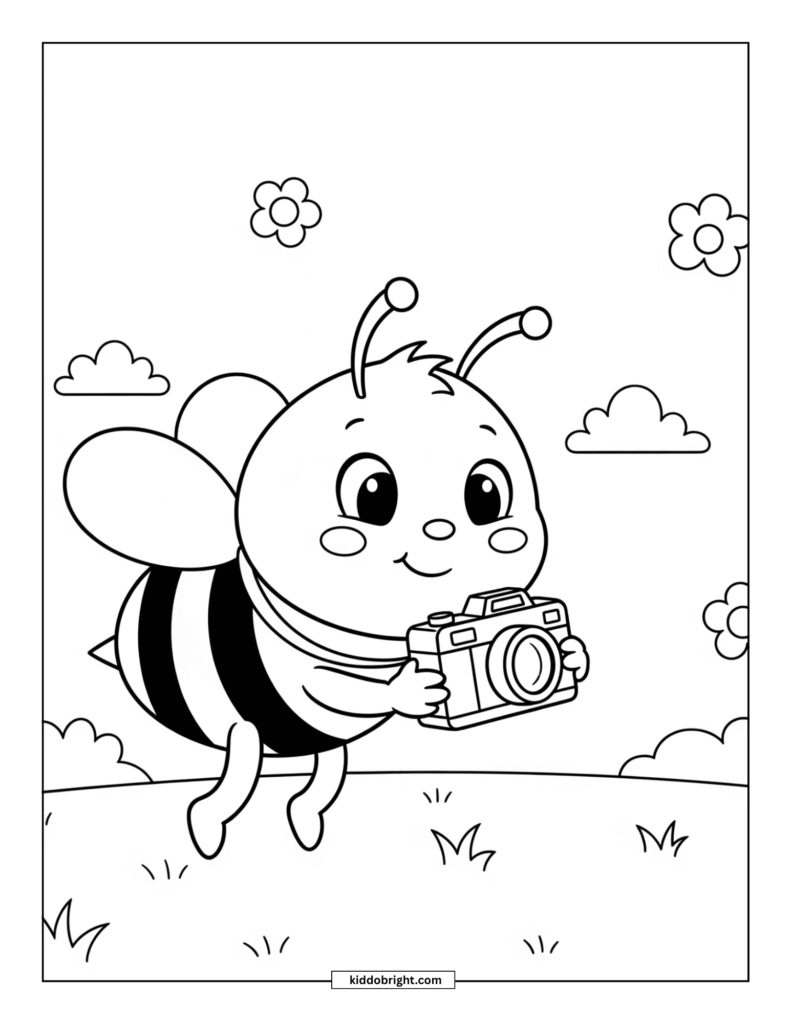 bee coloring pages free download