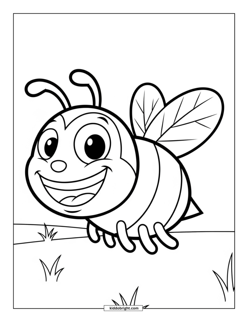 bee coloring pages free download