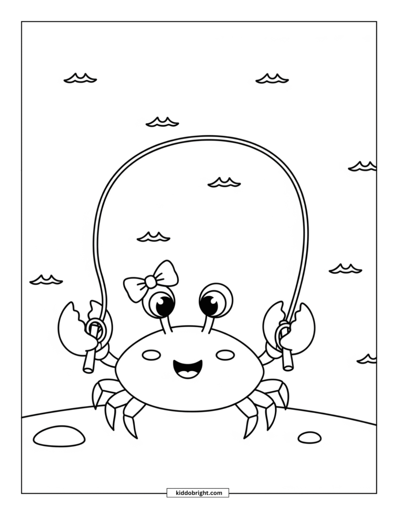 crab coloring pages for kids free download