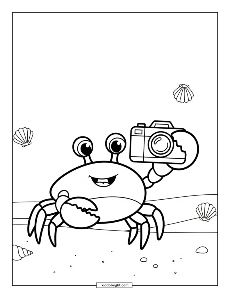 crab coloring pages for kids free download