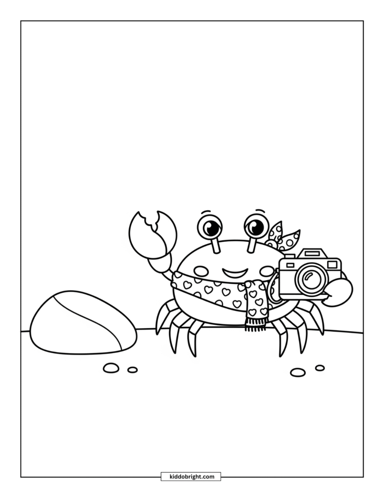 crab coloring pages for kids free download