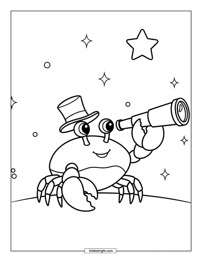 crab coloring pages for kids free download