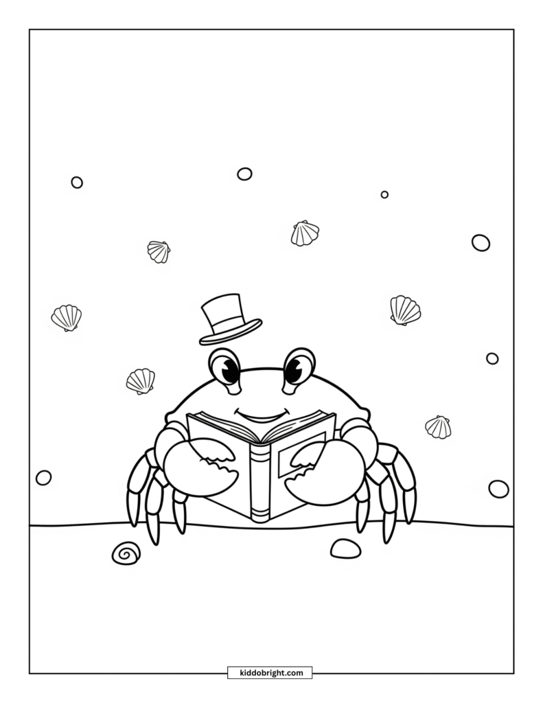 crab coloring pages for kids free download