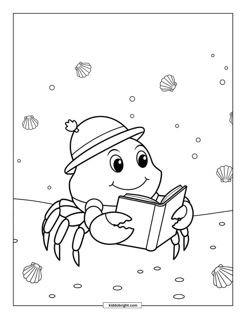 crab coloring pages for kids free download