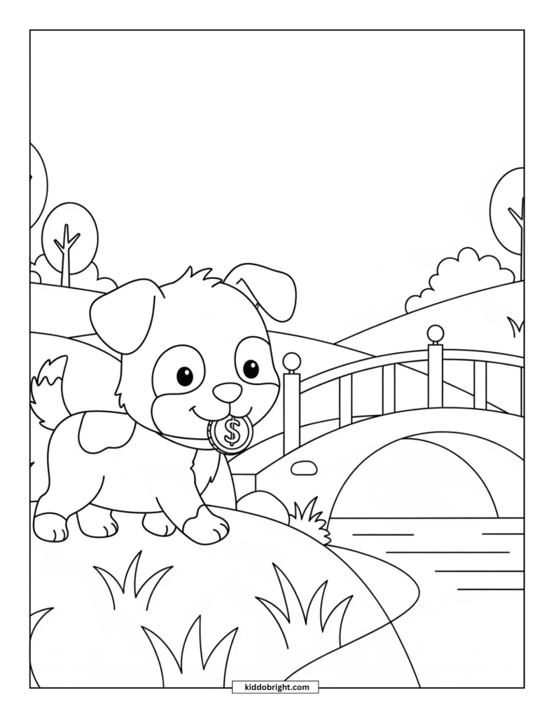 dog coloring page free download