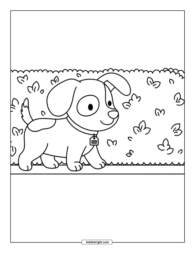 dog coloring page free download