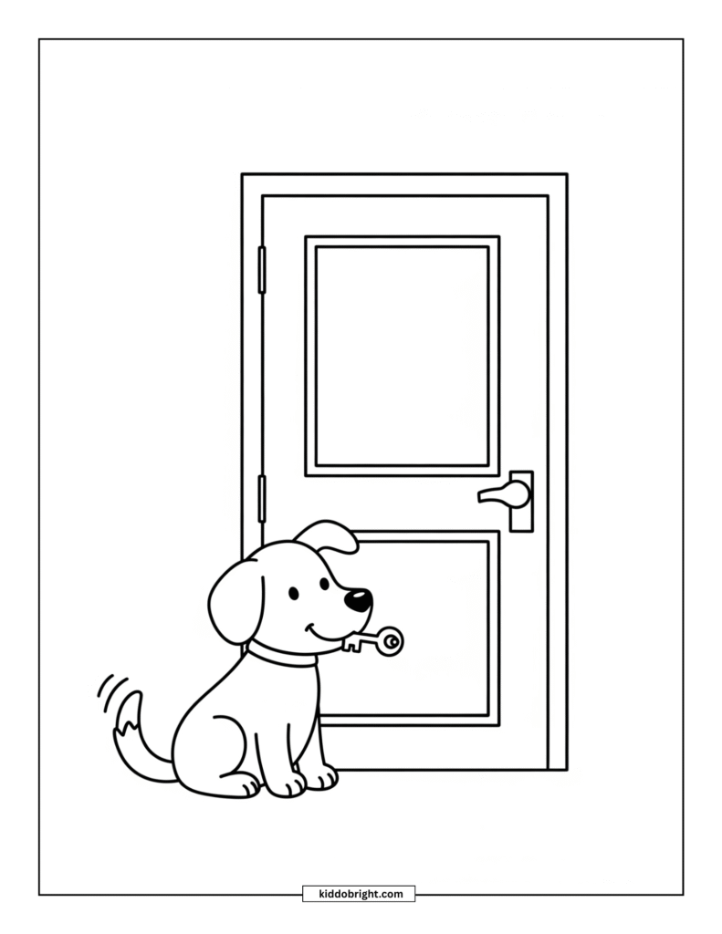 dog coloring page free download