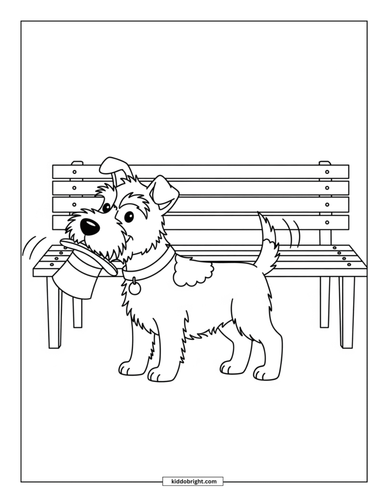 dog coloring page free download