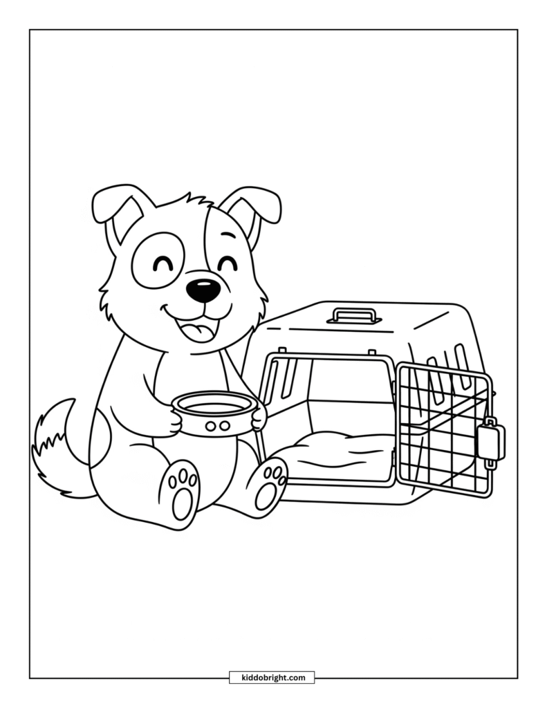 dog coloring page free download