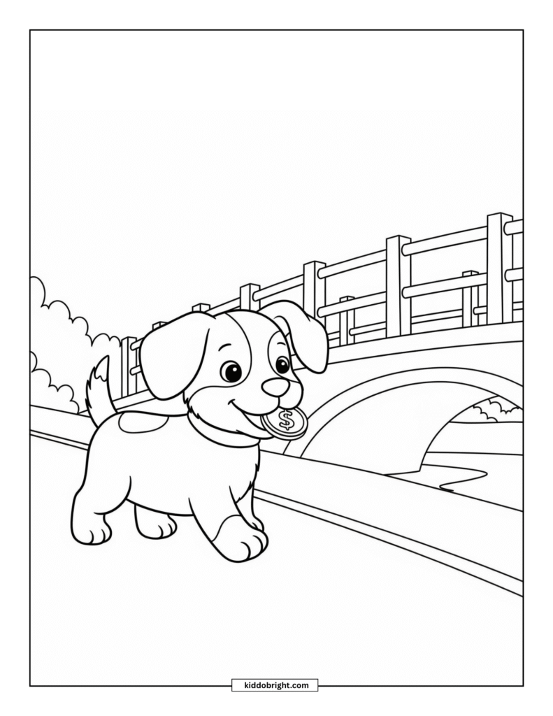 dog coloring page free download