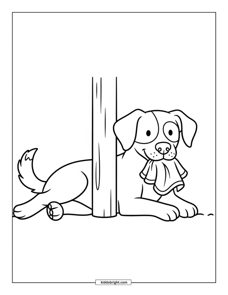dog coloring page free download