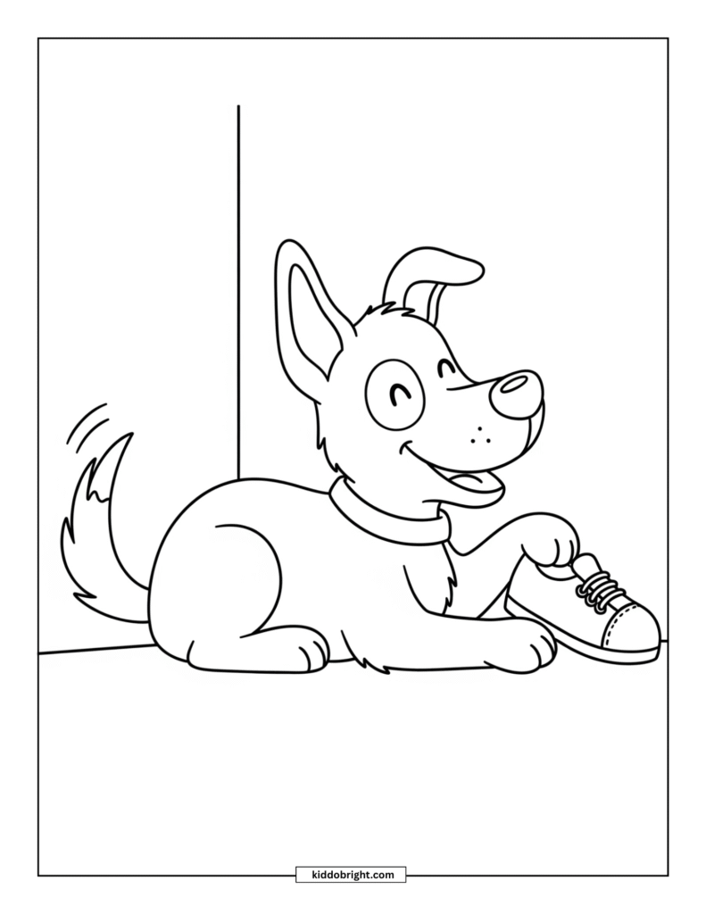 dog coloring page free download