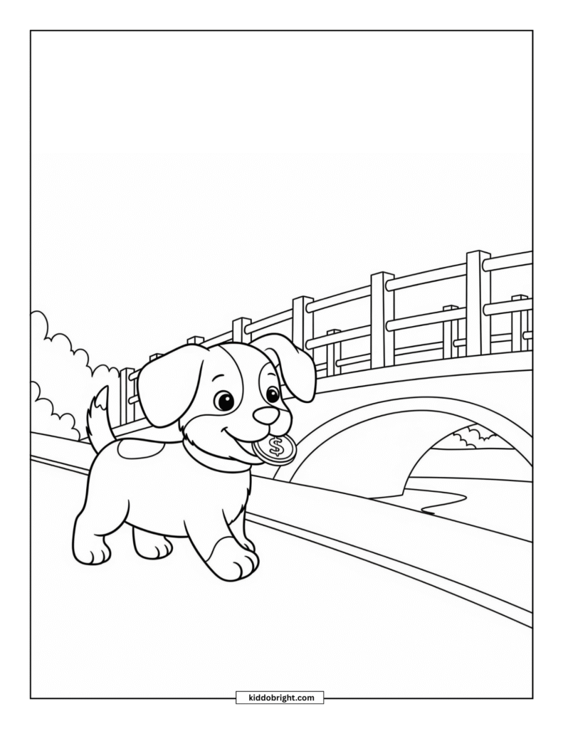 dog coloring page free download