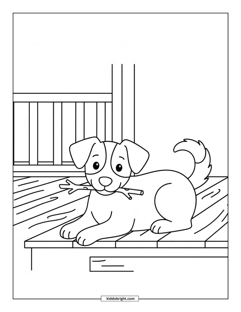 dog coloring page free download