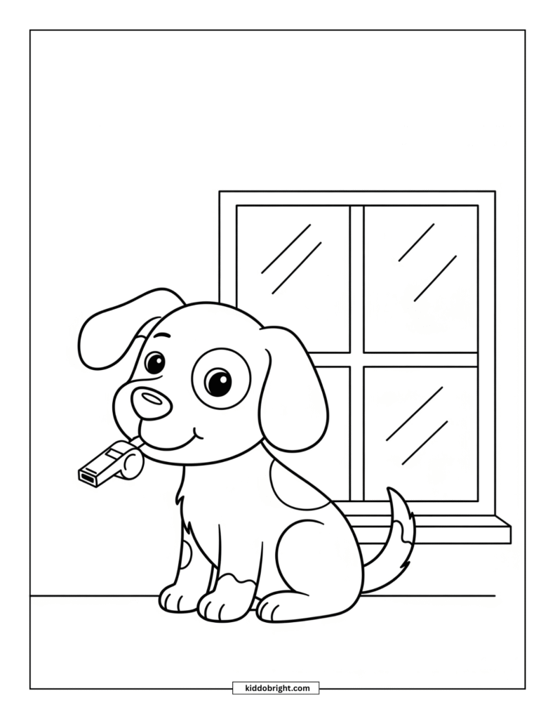 dog coloring page free download