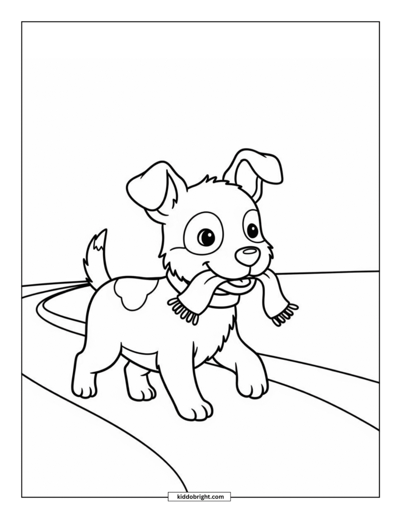dog coloring page free download