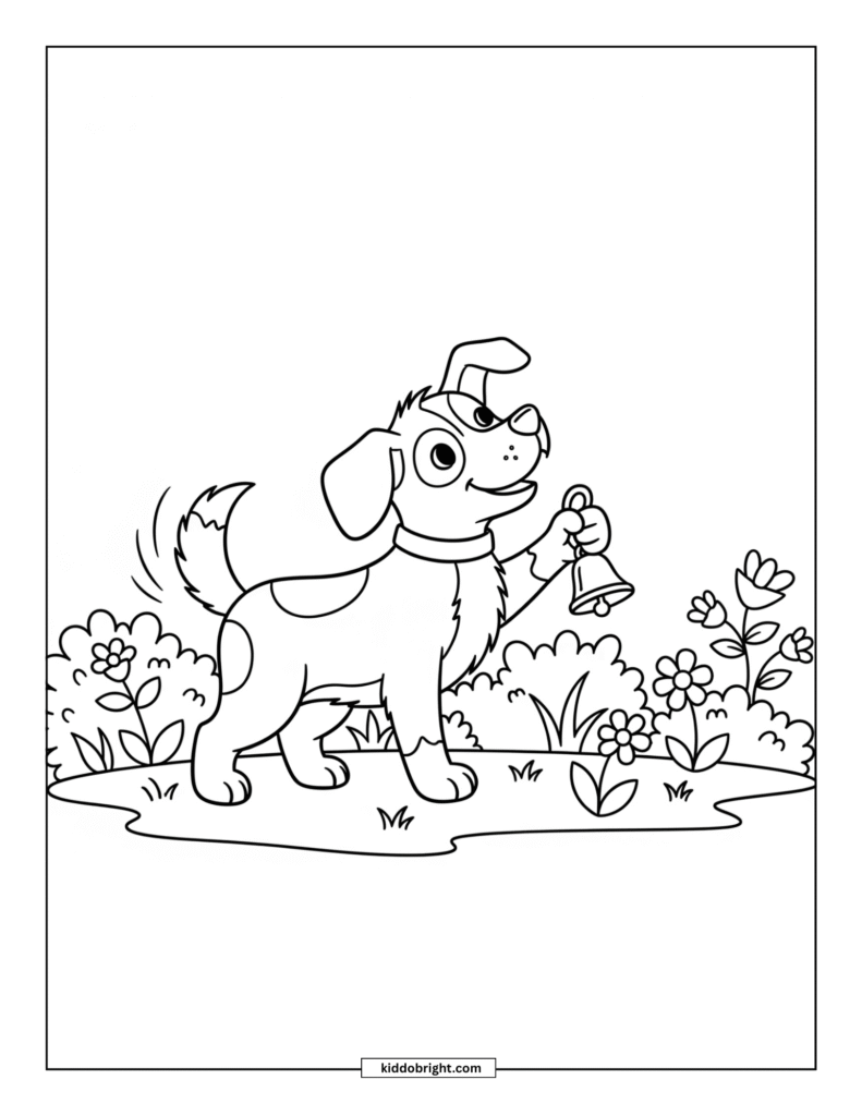 dog coloring page free download
