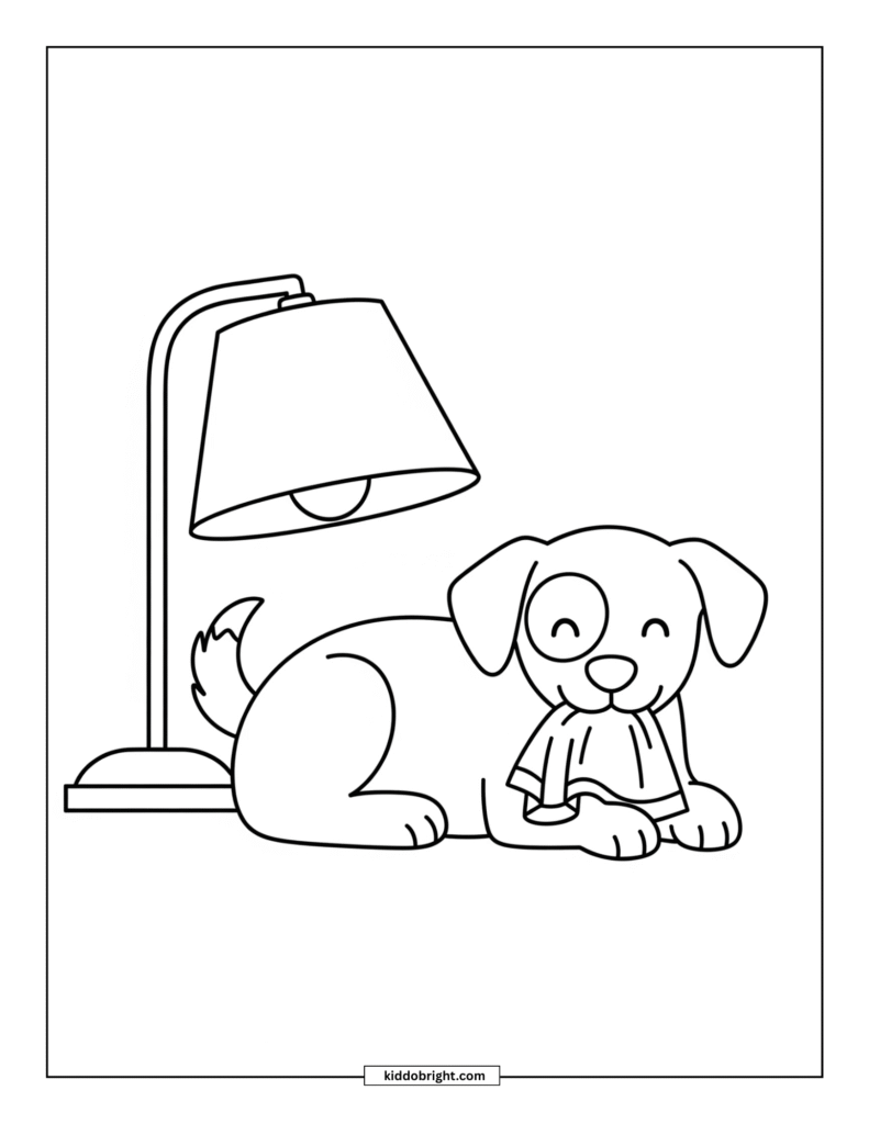 dog coloring page free download