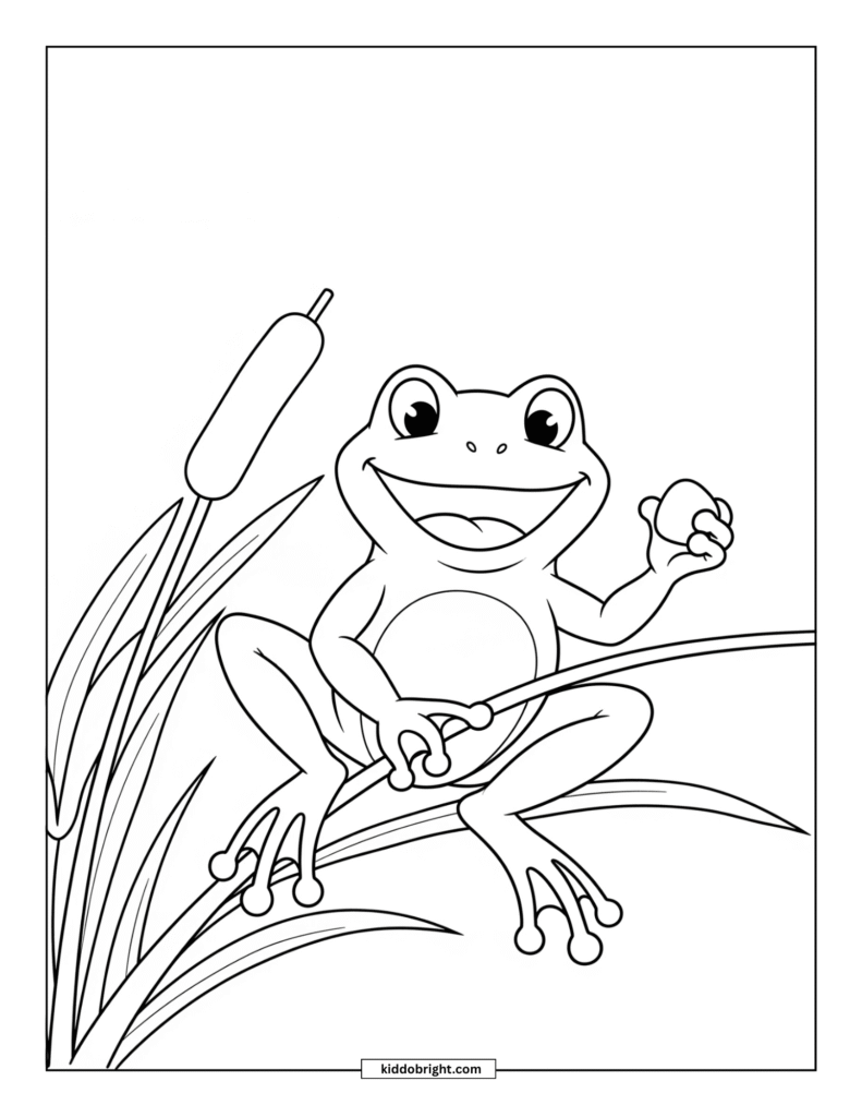 frog coloring pages for kids free download