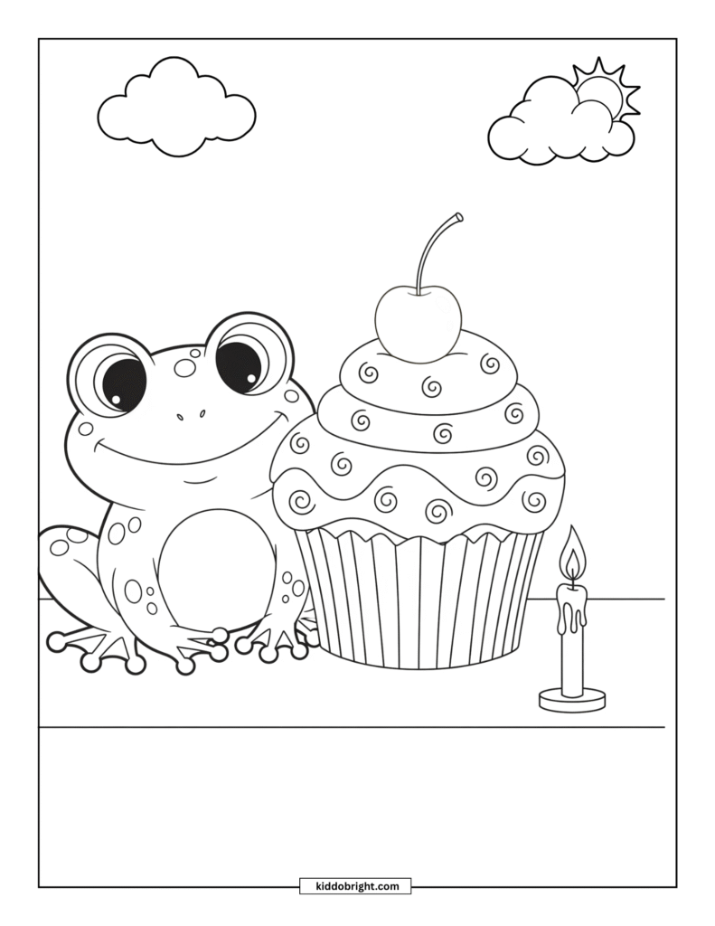 frog coloring pages for kids free download